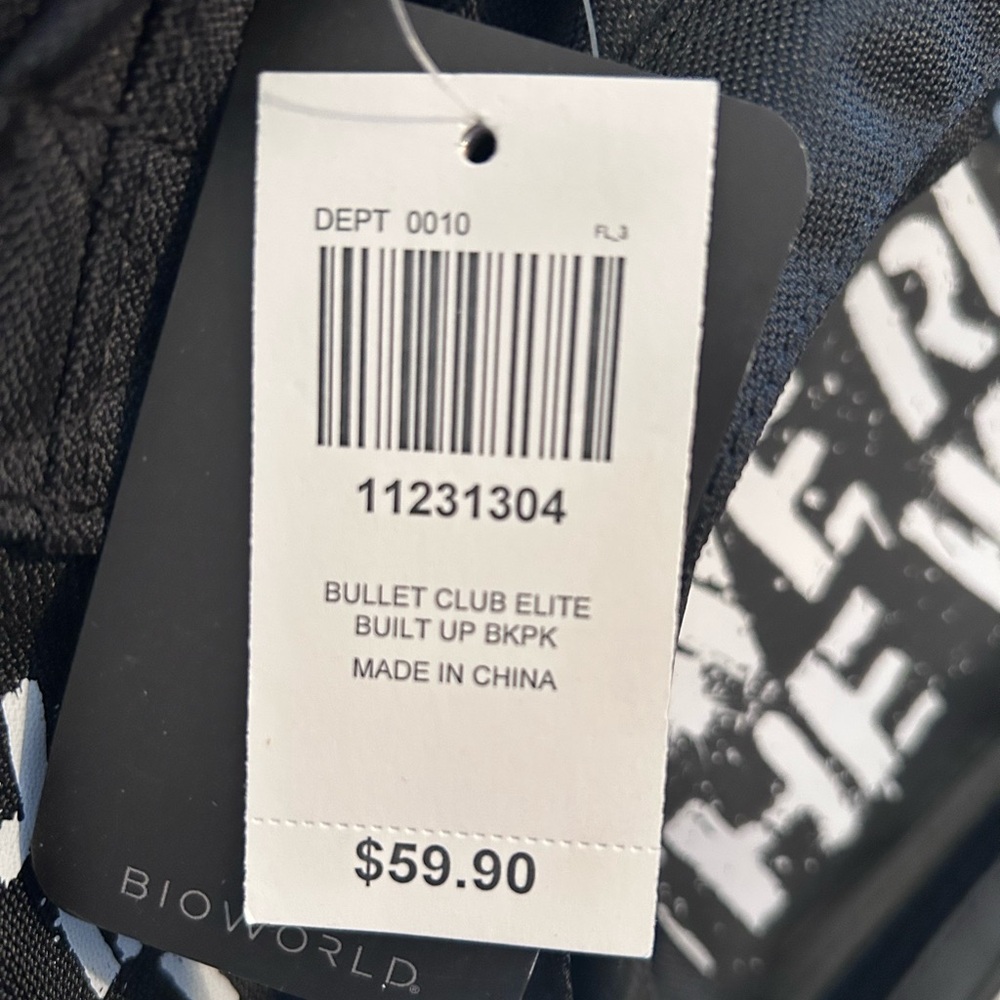 NWT The Elite Backpack WE RULE THE WORLD Bullet Club NJPW Omega Young Bucks - Picture 5 of 5